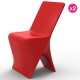 Lot de 2 Chaises Vondom Design Sloo Rouge