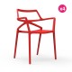 Lot de 4 Chaises Delta Vondom Rouge