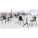 Lot de 4 chaises Vondom Brooklyn blanc