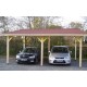 Carport Monopentre en Bois 22m2 avec Toit Habrita