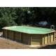 Pool Holz Ubbink Azura 400x750 H130 Liner Beige