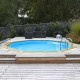 Piscine Bois Ubbink Océa 510 H120cm Liner Gris