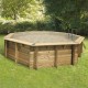 Piscine Bois Ubbink Océa 510 H120cm Liner Beige sable