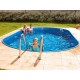 Piscine Ovale Ibiza Azuro 525x320 H150 avec Filtre à Sable