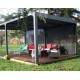 Bioclimatic pergola Habrita 21.52 m2 with 2 curtains side 5.98