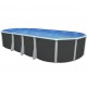 Piscina fuori terra TOI Ibiza Oval 915x457x132 con kit completo Antracite