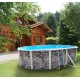 Piscina fuori terra TOI Grigio Pietra ovale 550x366xH120 con kit completo