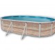 Piscine hors sol TOI Pinus ovale 640x366xH120 avec kit complet