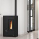 Stufa a pellet ventilata stretta La Nordica Extraflame Luisella 5kW Nero