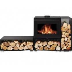 Houtkachel Warmtewisselaar NovaStove Kim 10kW met Log Range