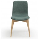 Set van 2 eetkamerstoelen Aty Green Fabric Base Natural Ash VeryForma