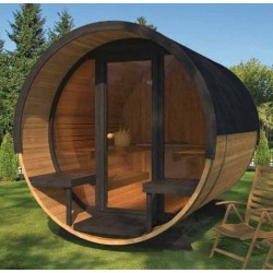 Barel Deluxe 280 Thermowood 2 bis 6 Personen Außensauna VerySpas