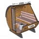 Buiten Sauna Terras 2 tot 5 personen Thermodood VerySpas