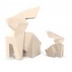 Estatua de diseño de conejo Usagi Origami Vondom