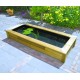 Laghetto da giardino in legno con telone Quadro Wood 5 Mirror Ubbink