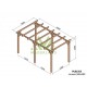 Linares freistehende Pergola aus Holz 5x3m 15m2