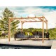 Linares wooden freestanding pergola 6x4m 24m2