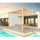 Burgos Madeira Bruta Lean-to Pergola 5x4m 20m2