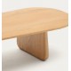 Natural Oak Wood Coffee Table Lounge Pita VeryForma