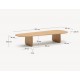 Mesa de centro de madera de roble natural Lounge Pita VeryForma