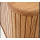 Natural Wood Bedside Table 50x55 Leni VeryForma