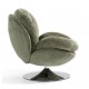 VeryForma Khaki Velvet Top Swivel Chair