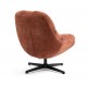 Molo Draaifauteuil Terracotta Stof VeryForma