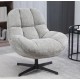 Molo Swivel Chair grey fabric VeryForma