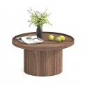 Ronde salontafel met Lasma VeryForma walnoot houtfineer