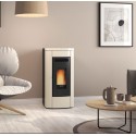 Poêle à granulés canalisé La Nordica Extraflame Klaudia 8kW Ivoire