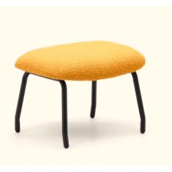 Lina footstool in mustard terry fabric and VeryForma