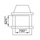 Kanaalinzetstuk Comfort P70 Air Plus La Nordica Extraflame 10kW