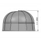 Sfero Abrilios Round Sliding Shelter 3,90m Transparent