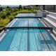 Linea Flat Pool Enclosure Abrilios Telescopic for Pool 600x300