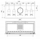 Ferlux F-1100 Inserto de madera turbo ventilado grande de 16,5 kW