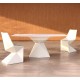 Vertex Set Tavolo & 2 Sedie Vondom Bianco