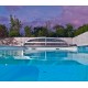 Abrilios Low Zen Pool Enclosure Telescopic for Pool 600x300