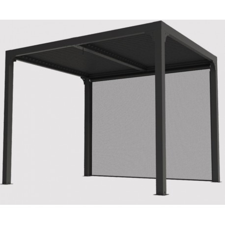 Cortina ciega lateral Pérgola Bioclimática Habrita 3m